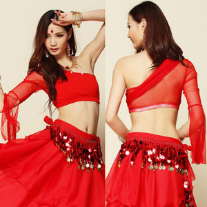 BestDance <span class=keywords><strong>India</strong></span> Sujetador de danza del vientre Top Danza del vientre Una blusa Sujetador de gasa Top OEM - Product Image 5