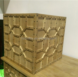 2016 nuovo disegno di lusso mercato mondiale <span class=keywords><strong>mobili</strong></span> d'oro finitura piazza legno intagliato moderno tavolino - Product Image 3
