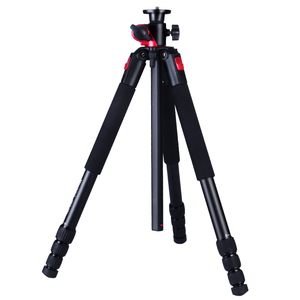 Monopié de aluminio con rotación de <span class=keywords><strong>360</strong></span> <span class=keywords><strong>grados</strong></span> para cámara, columna central giratoria, trípodes de 4 secciones y cabeza de bola, 2 en 1 - Product Image 4
