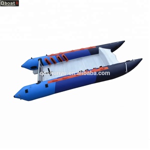 2024 diseño CE precio de fábrica al por mayor Material Hypalon Zapcat barco <span class=keywords><strong>arco</strong></span> de fibra de vidrio con cabina botes de remos - Product Image 3