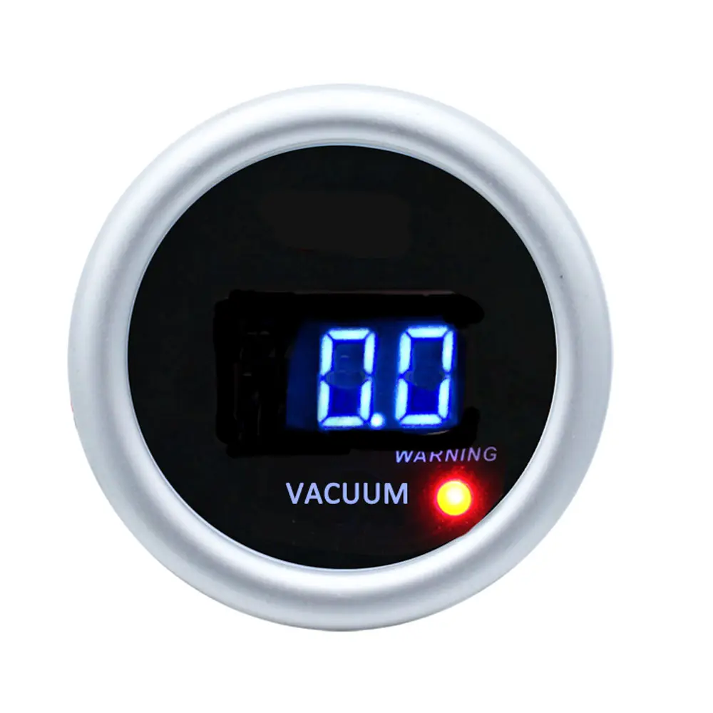 2 "/52ミリメートルBlue/Red Light Digital Universal Auto Gauge Meter Vacuum Gauge