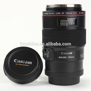 Ef <span class=keywords><strong>objectif</strong></span> de la caméra tasse. macro 100mm thermos de thé de voyage tasse à café tasse de cadeau avec étui - Product Image 1