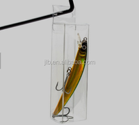 Boîtes en plastique transparentes rigides et petites pour leurres de pêche