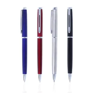 中国笔厂供应新产品黑色不锈钢圆珠笔