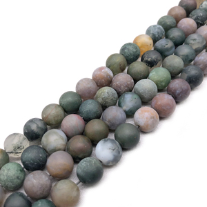 Perles rondes en <span class=keywords><strong>agate</strong></span> <span class=keywords><strong>indienne</strong></span> pour la fabrication de bijoux, pierres précieuses naturelles, 4mm, 6mm, 8mm, 10mm, 12mm, <span class=keywords><strong>agate</strong></span>, mat et givré, AB1571 - Product Image 3