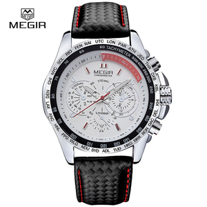 Haute qualité <span class=keywords><strong>megir</strong></span> <span class=keywords><strong>1010</strong></span> montre de sport Top marque mode montre à Quartz hommes mode décontracté lumineux étanche horloge - Product Image 2