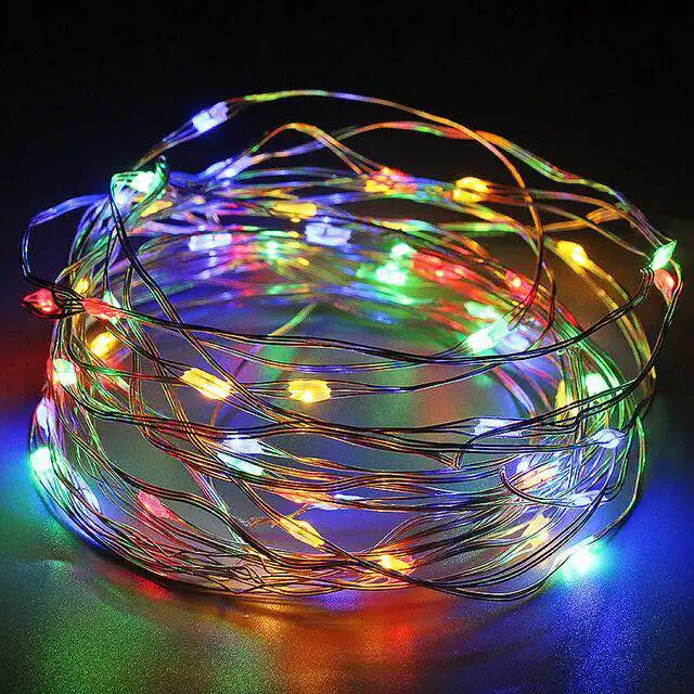 Customized Color Warm White Fairy Lighting Xmas Party Battery Operated twinkle lights for wedding