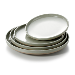 En gros 8 pouces rond vert mélamine plaques de <span class=keywords><strong>cuisine</strong></span> - Product Image 1