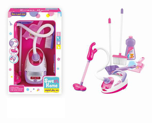 Giocattolo di plastica rinforzata per la pulizia fingere a batteria <span class=keywords><strong>aspirapolvere</strong></span> Set di abilità sociali potenziate <span class=keywords><strong>giocattoli</strong></span> per cucina e cibo - Product Image 2