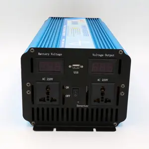 Gratis Verzending Pure Sinus Omvormer Batterie Inverter Inverter 2000 Watt 12V 220V Chinese Leverancier