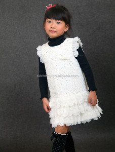2015 nouveau modèle vêtements pour enfants blanc nylon dentelle bébé filles automne robes pour 2 <span class=keywords><strong>3</strong></span> 4 5 6 7 8 9 10 anos vieux - Product Image 5