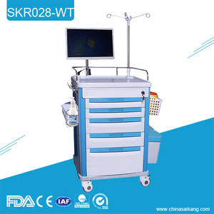SKR028-WT Carro médico del tratamiento de enfermería del ABS con la computadora - Product Image 1