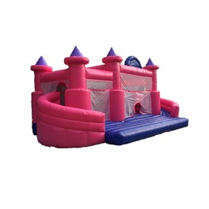 Rosa dei bambini che saltano la casa gonfiabile di rimbalzo del castello, castelli gonfiabili gonfiabili dei buttafuori usati per il campo da giuoco - Product Image 1