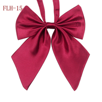 Cravate papillon pour femmes, nœud papillon pour filles, étudiantes, employées d'hôtel, serveuses, accessoires de cou, imitation soie