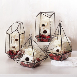 Terrarium décoratif géométrique, verre suspendu, serre de verre, vente en gros - Product Image 1