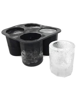 4 Cangkir Cetakan Kaca Shot Es Silikon, Pembuat Kaca Es, Cetakan Penembak Es Silikon - Product Image 6