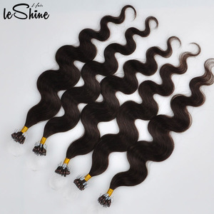 Khá Blonde Micro Liên Kết/Vòng Mỏng Sợi Ngang Đôi Rút Ra Tóc Con Người Extension - Product Image 1