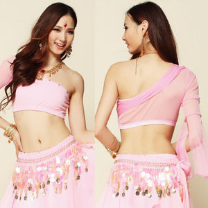 BestDance <span class=keywords><strong>India</strong></span> Sujetador de danza del vientre Top Danza del vientre Una blusa Sujetador de gasa Top OEM - Product Image 3