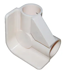 Venta al por mayor 3 vías conjunta-Accesorios de tubería de junta de plástico para sistema de tubería, J-006 de abrazadera de plástico Beige de 3 vías para sistema de tubería vertical
