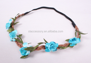 Diademas con Flores <span class=keywords><strong>de</strong></span> Playa, Versión Coreana, Gran Venta, con Cinco Flores, Accesorios para el Cabello - Product Image 4