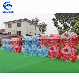 Best selling 1.0mm PVC/TPU human sized soccer bubble,inflatable ball person inside