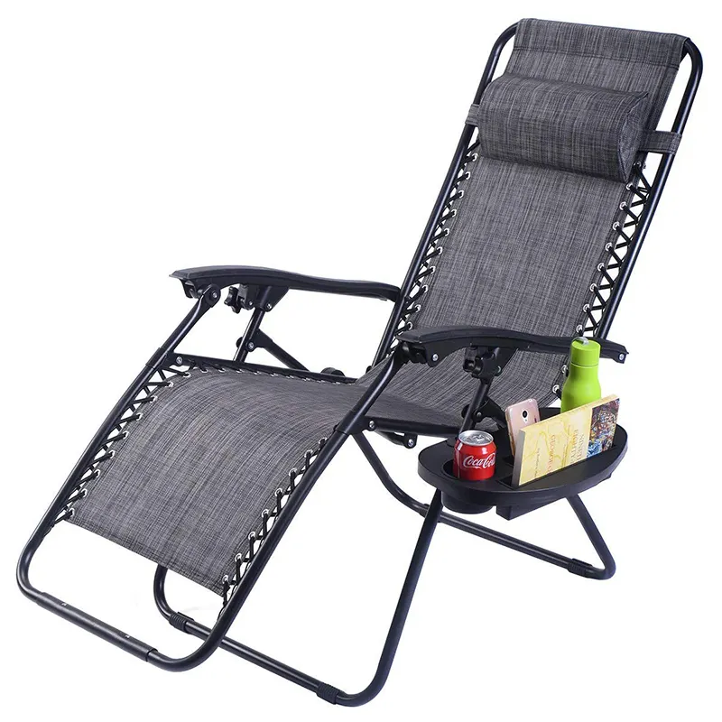 Fashion modern high quality lightweight zero gravity folding beach lounge chair