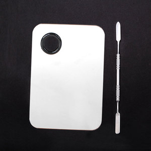 Hot Selling Square Stainless Steel Makeup Palette with Spatula for Nail Art - Product Image 6