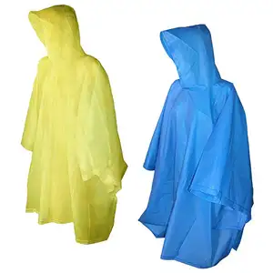 PLA material Adult disposable poncho raincoat environmentally friendly biodegradable bio-material portable emergency poncho