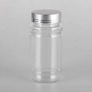 175ml Empty Health Care Plastic Medicine Bottle Vitamin <strong>Tablets</strong> <strong>Container</strong> with Aluminium Cap - Product Image 1