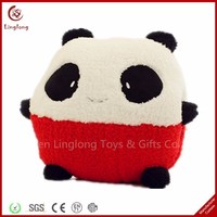 Venta caliente Parejas Amantes Soldado de peluche Panda Muñeco de dibujos animados de peluche Juguete de animal de dibujos animados flexible