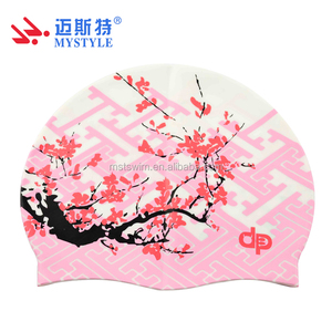 <span class=keywords><strong>Bonnet</strong></span> de bain en silicone unisexe pour adultes, confortable, durable, imprimé, imperméable, style drapeau, logo personnalisé - Product Image 2