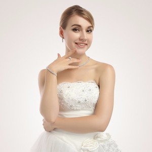 Teemi Classic Roma 3Row AAA Cubic Zirconia Jewelry Mujeres nupcial pulsera de moda - Product Image 6