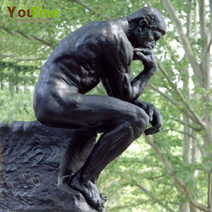 <span class=keywords><strong>Escultura</strong></span> <span class=keywords><strong>de</strong></span> bronce para Thinker, <span class=keywords><strong>de</strong></span> tamaño real, famoso Rodin Works - Product Image 2