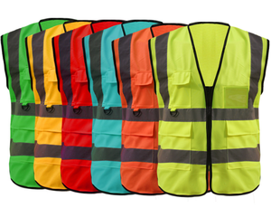 Camiseta reflectante de seguridad para hombre, ropa de trabajo de alta visibilidad, color azul, fluorescente, de manga corta con cuello tipo polo - Product Image 5