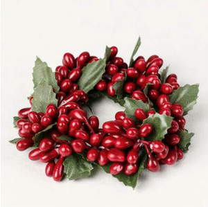 Anneau de bougie Pip Berry de 3 pouces pour la décoration de bougies, décoration de Noël - Product Image 1