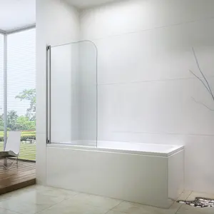 2019 最新设计澳大利亚钢化玻璃铰链浴屏幕淋浴屏幕