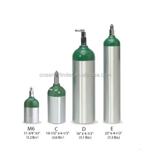 HG-IG M60 10.5L Portable Oxygen Filling Cylinder/ Medical portable Balon de Oxigeno/ Seamless Cylinder