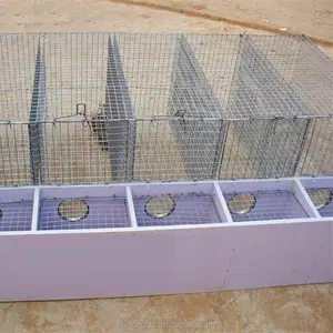 Stainless steel wire mink cage 12-cell