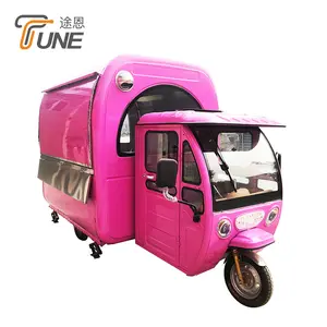 Ayar fabrika fiyat elektrikli motosiklet Donut gıda sepeti üç tekerlekli Takoyaki gıda kamyon