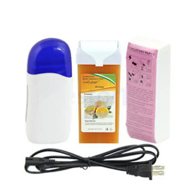 Одинарный ролик-обогреватель воска BIN с картриджем для удаления волос, восковой обогреватель для бумаги, картридж для депиляции