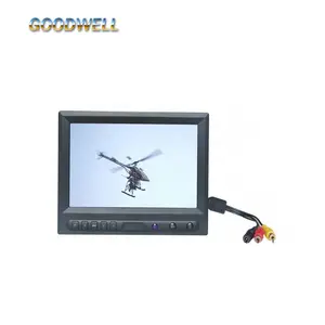 8 Inch HD FPV Monitor High Resolution No Blue Screen lcd monitor rca input