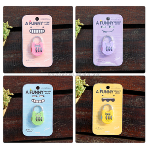 กุญแจรหัสแบบหมุน 3 หลัก พิมพ์ลาย<span class=keywords><strong>การ์ตูน</strong></span> 4 สี รับผลิตแบบ OEM - Product Image 3