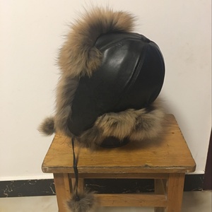 Chapeau en véritable <span class=keywords><strong>fourrure</strong></span> de raton laveur, pour femme, style russe, chaud, 2018 - Product Image 3