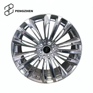 Pengzhen鍛造1823インチ合金ホイールポリッシュバレル、シルバーフェイス5x1128.5j19 "BMW用カーリム