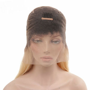 Perruque cheveux lisses brésiliens indiens/remy — ali queen hair, perruques à cuticules alignées, ondulées, brésiliennes, péruviennes, blondes 613 - Product Image 2