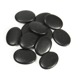 Pietre massaggianti professionali in pietra lavica naturale di basalto per terapia di massaggio Spa - Product Image 1
