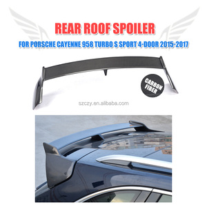 Arrière en Fiber de carbone toit aileron pour porsche che Cayenn e 958 Turbo <span class=keywords><strong>S</strong></span> Sport 4 portes 2015-2017 - Product Image 2