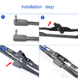 Coche Universal accesorios económico limpiaparabrisas parabrisas de coche limpiaparabrisas de U-gancho de metal Marco de limpiaparabrisas