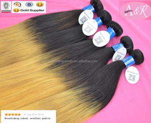 Angelbella péruvienne vierge non transformés de bonne qualité 3 tom couleur Ombre x - Pression tresse cheveux - Product Image 4