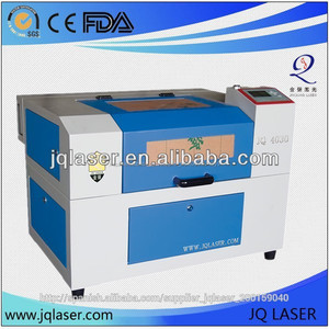 cueros, artesania grabado de vidrio pintura JQ 4030(400*300mm) CO2 laser mini-maquina para engrabar/ desgastar - Product Image 1